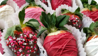 Valentine's Day Chocolate Covered Strawberries