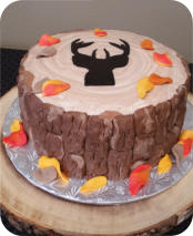 Rustic Tree Trunk Cake