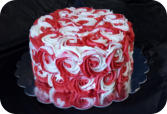 Swirl Rose Smash Cake