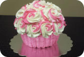 Giant Cupcake Rose Cake