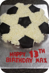 Soccer Ball Cupcake Cake