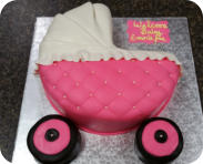Baby Buggy Baby Shower Cake