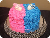 Gender Reveal Cake