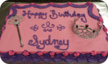 Princess Theme Birthday Cake