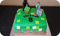 Minecraft Birthday Cake
