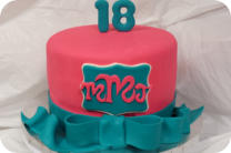 Custom 18th Birthday Cake