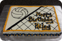 Volleyball Birthday Cake