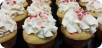 White Chocolate Peppermint Cupcakes